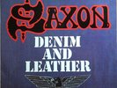 Saxon – Denim And Leather  (Carrere – CAL 128) LP