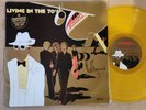 SKYHOOKS  LIVING IN THE 70'S Autographed yellow vinyl Aust Press - LP near mint