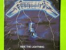Metallica Ride the Lightning LP 1984 Elektra/MegaForce Masterdisk Shrink VG/EX