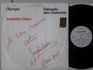 JOSÉPHINE BAKER * 33T ORIGINAL  OLYMPIA PARIS 1968 * AUTOGRAPHE * DÉDICACÉ