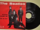 THE BEATLES ITALY 45 GIRI “PLEASE PLEASE ME” 1963 BLACK LABEL TOP TOP RARO