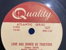 78 rpm-R’n’R-Clyde McPhatter and Ruth Brown-Love Has Joined Us Together/I Gotta