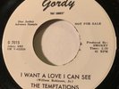 NORTHERN SOUL The Temptations I WANT A LOVE I CAN SEE Gordy 45 rare WLP NM