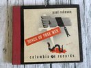PAUL ROBESON -- Four 78's & Album -- SONGS OF FREE MEN -- Columbia Set # M-534