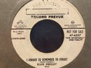 ELVIS PRESLEY MYSTERY TRAIN PROMO I FORGOT TO REMEMBER VINYL 45 RECORD 7