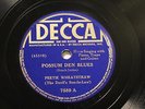 BLUES PEETIE WHEATSTRAW Possum Den Blues / Road Tramp Blues DECCA 7589 E+