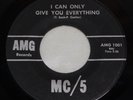 Rare MC5 I Can Only Give You Everything/I Just Don't Know AMG 1001 - 1969 - EX