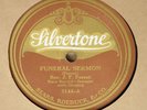 two 1920s Silvertone gospel 78rpm - Rev. J.M. Gates, Rev. J.F. Forest - sermons