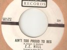 Z Z HILL Aint Too Proud To Beg AUDREY PROMO MOTOWN NORTHERN SOUL USA 45