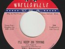 SILKY HARGRAVES I'll Keep On Trying WHEELSVILLE detroit northern soul 45 hear