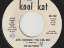 JOE MATTHEWS Ain't Nothing You Can Do KOOL KAT detroit northern soul 45 hear VG+