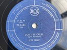 78 rpm - ELVIS PRESLEY - Don't be cruel - Hound dog - RCA BELGIUM 20 6604