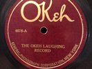 On OKEH, 4678, The Okeh Laughing Record &The Gypsy Baron-Wer Uns  -78Rpm E+