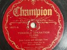 Jane Lucas Georgia Tom Terrible Operation Blues Where Did You Stay   78 RPM HEAR