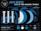 Jack White Live Masonic Temple Vault 47. Third Man Vinyl LP Record 7