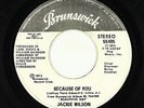 70s Soul 45 - Jackie Wilson - Because Of You - Brunswick - mp3 - promo