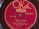 Okeh 40772 Frankie Trumbauer SINGIN THE BLUES Bix masterpiece 78rpm Jazz 1927 V+