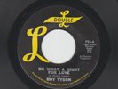 DOOWOP  45  - ROY TYSON & GROUP - OH WHAT A NIGHT FOR LOVE - HEAR 1961 DOUBLE L