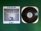 GG Allin- E.M.F. LP 1987 press Black & Blue Records rare punk Stooges, Mentors