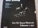 Neil Young Live On Sugar Mountain 1971 LP Vinyl EX Nice Los Angeles 710427