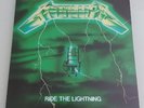 Metallica Ride the Lightning Green Cover Vinyl LP French Record RARE.