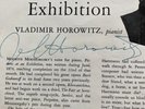 Vladimir Horowitz Autograph 2x Pictures at an Exhibition Moussorgsky Red Seal