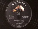 ELVIS PRESLEY HEARTBREAK HOTEL/I WAS THE ONE MISPRINT LABEL RCA 78 RPM 178-56