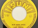 * CARL PERKINS Blue Suede Shoes / Honey Don't ROCKABILLY ROCKER Sun 45 Hear