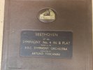 1940 TOSCANINI BBC SYMPHONY ORCHESTRA BEETHOVEN SYMPHONY No 4 B FLAT 4x78s