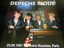 DEPECHE MODE - Les Bains Douches, Paris 1981 NEW RED LP VINYL / 2023