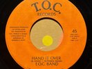 modern soul funk boogie 7” T.O.C. BAND Hand It Over HEAR Private 1983 Instro VG+