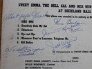SWEET EMMA AT DIXIELAND HALL BAND SIGNED LP 12