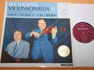 Oistrakh Oborin Beethoven Violin Sonatas 2 & 10 Dutch Philips Mono A 02270 L, NM