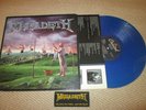 MEGADETH - YOUTHANASIA - CAPITOL MATRIX A01-1-1 / B01-1-1 BLUE VINYL WITH PATCH