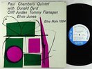 Paul Chambers Quintet - S/T LP - Blue Note - BLP 1564 RVG Ear 47 W 63rd