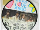 BEATLES PICTURE DISC 45 All You Need Is Love PARLOPHONE NM UK pressing