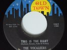 Doo Wop 45 VOCALEERS This Is The Night OLD TOWN NM//VG++ HEAR