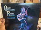 VINTAGE 1987 Gold Stamped PROMO OZZY/RANDY RHOADS TRIBUTE 2 LP SET / Sleeves