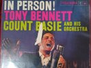 TONY BENNETT COUNT BASIE IN PERSON COLUMBIA RECORDS CS8104 CLEAN 6 EYE TESTED