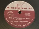 Cadence 78 RPM The Everly Brothers - This Little Girl Of Mine 1342 V++