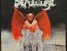 SEPULTURA / OVERDOSE Bestial Devastation 1st PRESS LP BRAZIL COGUMELO RED LABEL