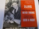 LAMAR FIKE SIGNED - ELVIS PRESLEY 45 RECORD W/ PS. NEVER ENDING / SUCH A NIGHT