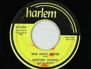 Blues 45 - Lightnin' Hopkins - Mad Man's Boogie/Nobody Cares For Me - Harlem