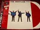 The BEATLES Help  MONO Japanese RED colored vinyl LP EMI/Odeon label 20 Yrs Obi