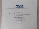 ARCHIV 14186 TULIPS  Fournier Bach Solo Cello 1 & 2 EX+