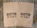 2 x Led Zeppelin IV Zoso RARE PROMO LP Shopping BAG  FREE SHIP USA promotional
