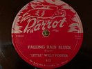 Parrot 813 LITTLE WILLIE FOSTER rare 1st issue 4 DAY JUMP 78 rpm PostWar BLUES E