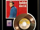 BOBBY DARIN BEYOND THE SEA  45 RPM GOLD RECORD RARE NON RIAA AWARD