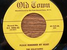 THE SOLATAIRES: Please Remember My Heart 45 Old Town doo-wop MP3 hear