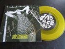 THE LATHUMS SAD FACE BABY SIGNED / AUTOGRAPH YELLOW VINYL 7